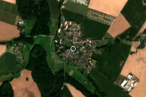 Satellite image of Zierow Strand and its surroundings