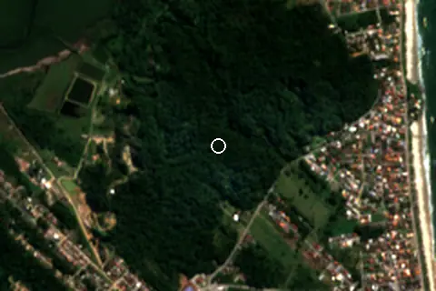 Satellite image of Ubatuba and its surroundings
