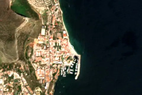 Satellite image of Spiaggia dell'Arenella and its surroundings