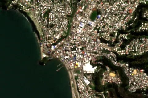 Satellite image of Tomé and its surroundings