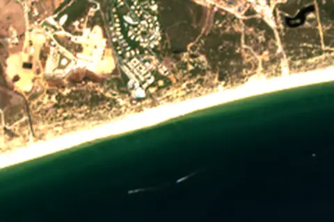 Satellite image of Praia Verde and its surroundings