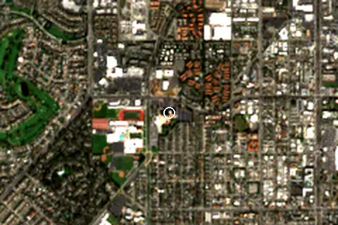 Satellite image of Huntington Beach and its surroundings