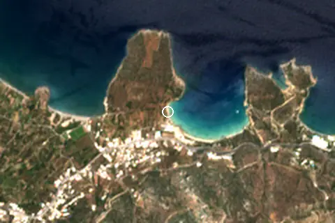 Satellite image of Golden Beach and its surroundings