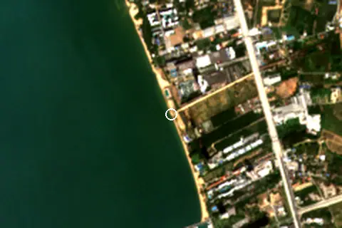 Satellite image of Jomtien Plajı and its surroundings