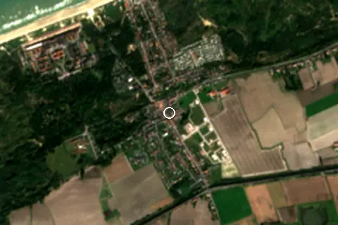 Satellite image of Zuydcoote and its surroundings