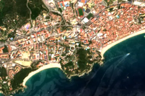 Satellite image of Lloret De Mar and its surroundings