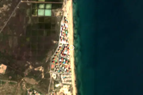 Satellite image of Playa de Urbanova and its surroundings