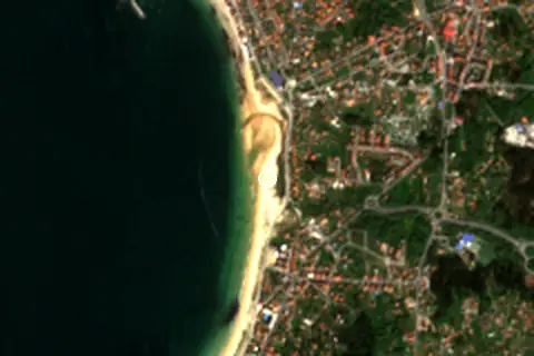 Satellite image of Playa América and its surroundings