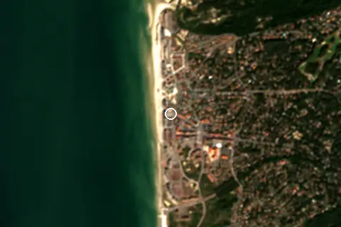 Satellite image of Hardelot-Plage and its surroundings
