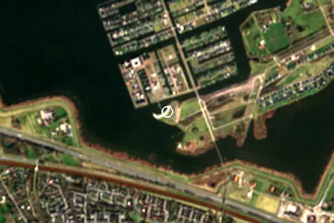 Satellite image of Strand Zuid and its surroundings