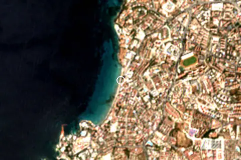 Satellite image of Kadınlar Denizi Plajı and its surroundings