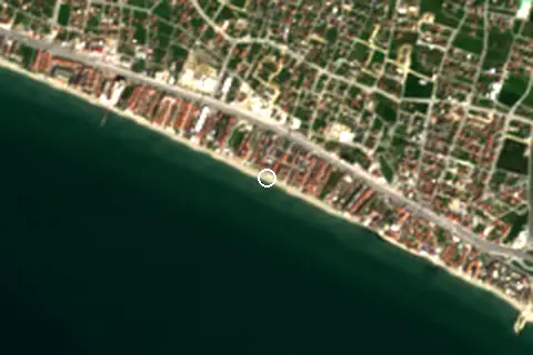 Satellite image of Kumburgaz Plajı and its surroundings