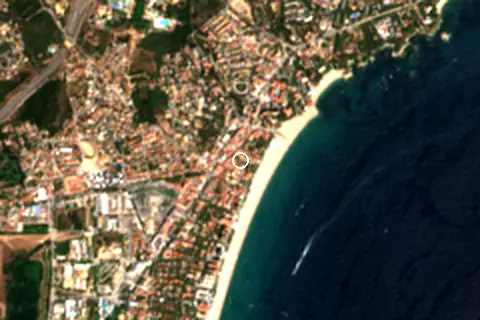 Satellite image of Playa de Aro and its surroundings