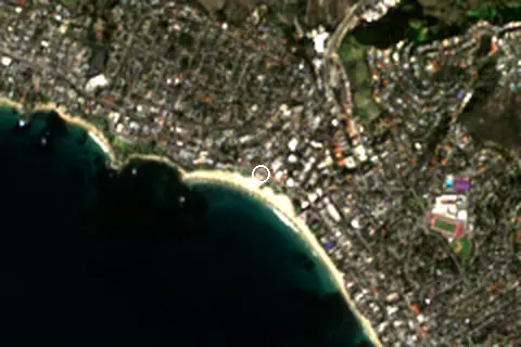 Satellite image of Laguna Beach and its surroundings