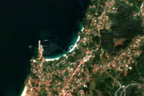 Satellite image of Playa de Aguete and its surroundings