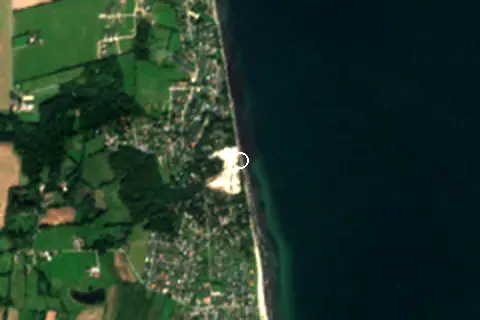 Satellite image of Hvidbjerg Strand and its surroundings