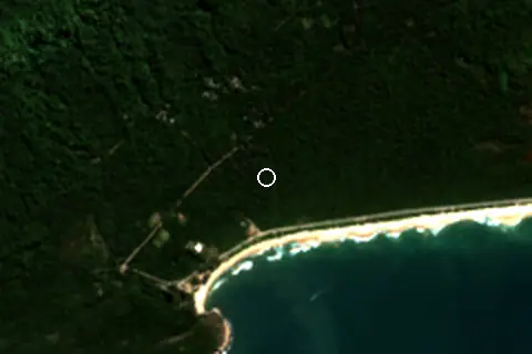 Satellite image of Grumari and its surroundings