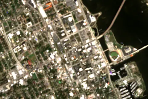 Satellite image of Daytona Beach and its surroundings