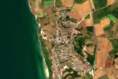 Satellite image of Équihen-Plage and its surroundings