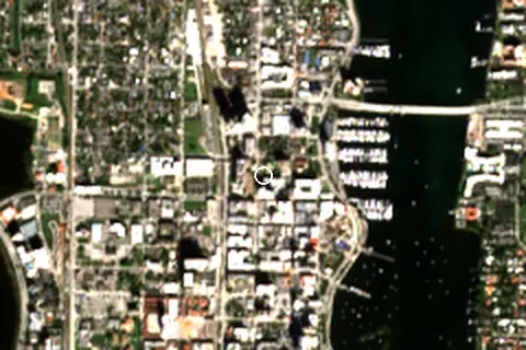Satellite image of West Palm Beach and its surroundings