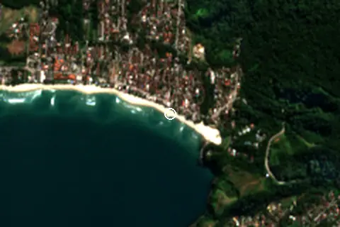Satellite image of Maresias and its surroundings