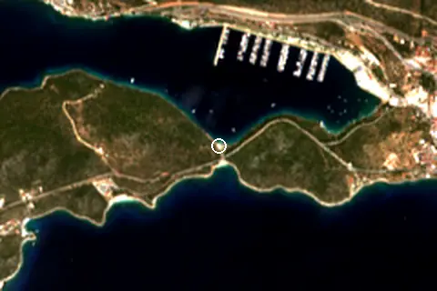 Satellite image of İnceboğaz Plajı and its surroundings