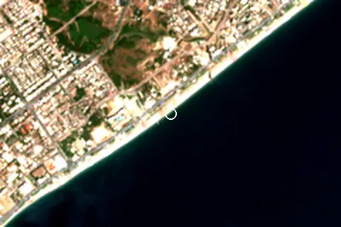 Satellite image of Konyaaltı Plajı and its surroundings