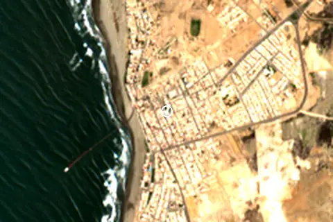 Satellite image of Pimentel and its surroundings