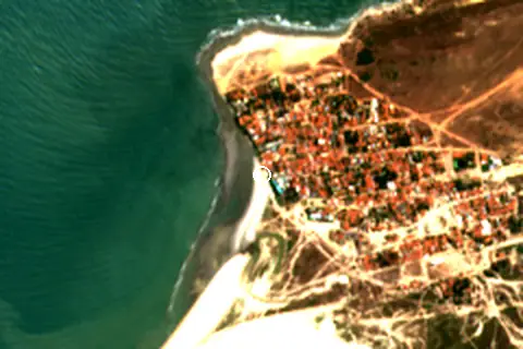 Satellite image of Jericoacoara and its surroundings