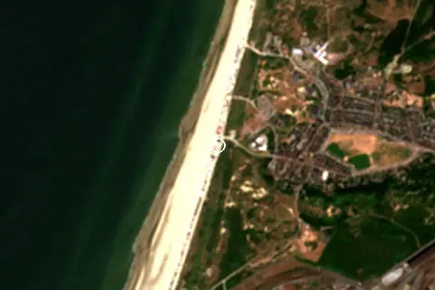 Satellite image of Wijk Aan Zee Strand and its surroundings