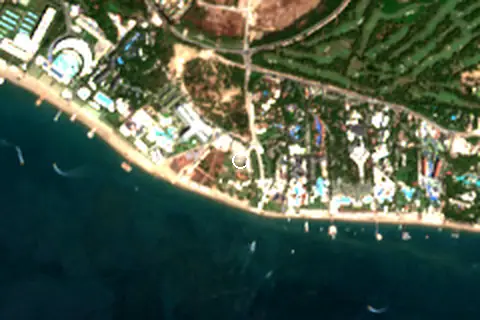 Satellite image of Belek Halk Plajı and its surroundings