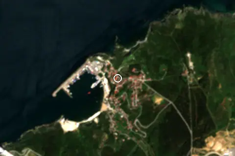 Satellite image of Poyrazköy Plajı and its surroundings