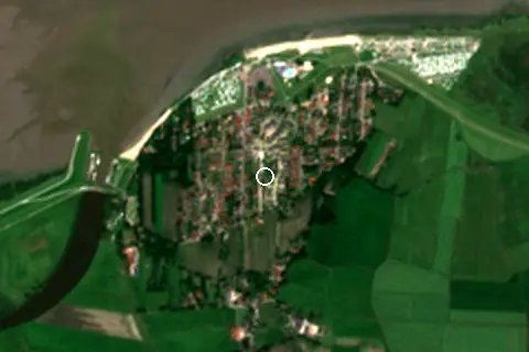 Satellite image of Dangast Strand and its surroundings