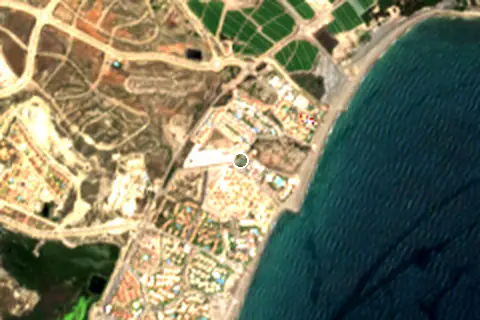 Satellite image of Vera Playa and its surroundings