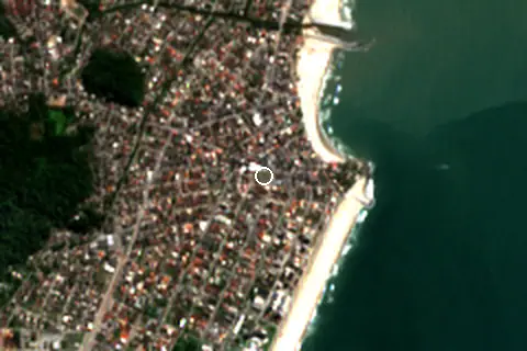 Satellite image of Matinhos and its surroundings