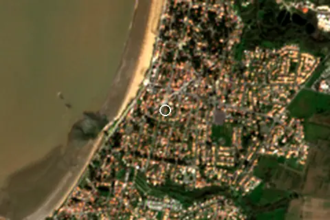 Satellite image of Tharon-Plage and its surroundings
