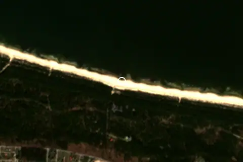 Satellite image of Plaża Sobieszewska and its surroundings