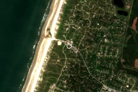 Satellite image of Vejers Strand and its surroundings