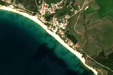 Satellite image of Playa de Bolonia and its surroundings