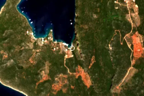 Satellite image of Limanağzı Plajı and its surroundings