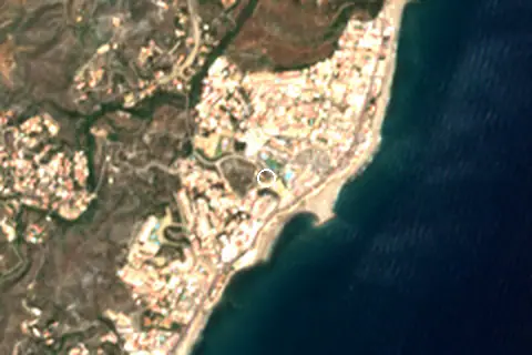 Satellite image of Mojácar Playa and its surroundings
