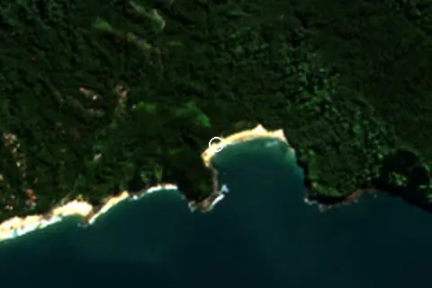 Satellite image of Praia Brava and its surroundings
