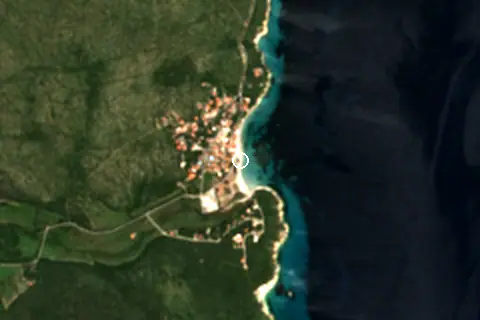 Satellite image of Spiaggia di Maladroxia and its surroundings