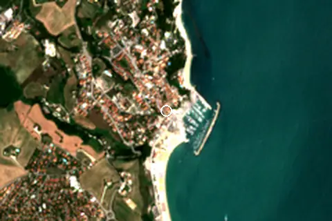 Satellite image of Numana and its surroundings