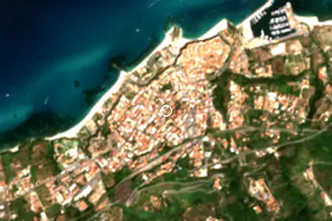 Satellite image of Tropea and its surroundings