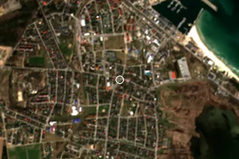 Satellite image of Władysławowo and its surroundings