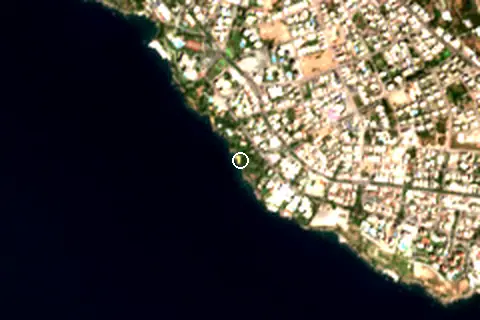 Satellite image of İnciraltı Plajı and its surroundings