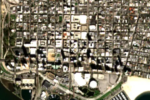 Satellite image of Long Beach and its surroundings
