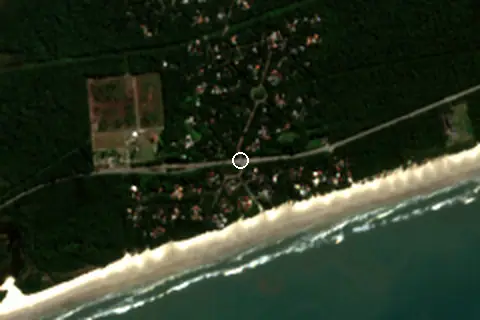 Satellite image of Guaratuba and its surroundings