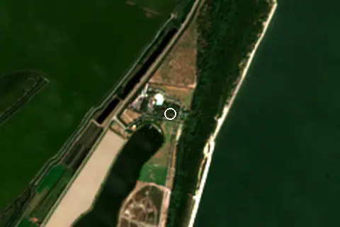 Satellite image of Spiaggia Romea and its surroundings